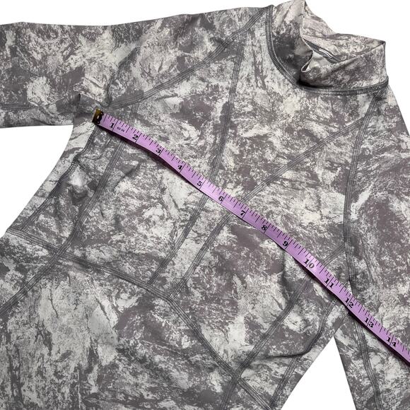 Lululemon Beach Break Rashguard Washed Marble Alpine White Silverscreen Size 4 - Picture 3 of 3